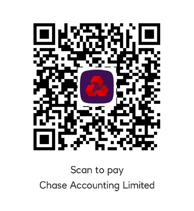 QR code — scan to pay Chase Accounting Limited